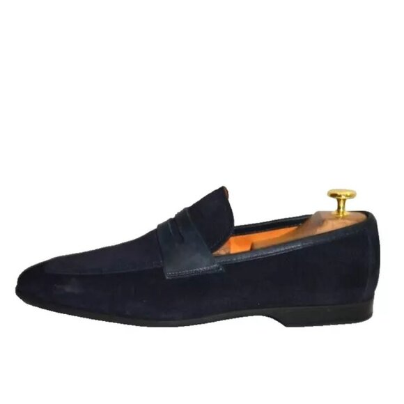 New! Magnanni Ramiro II Loafer Blue Suede Size 7 M 22405 DD411 main image 4